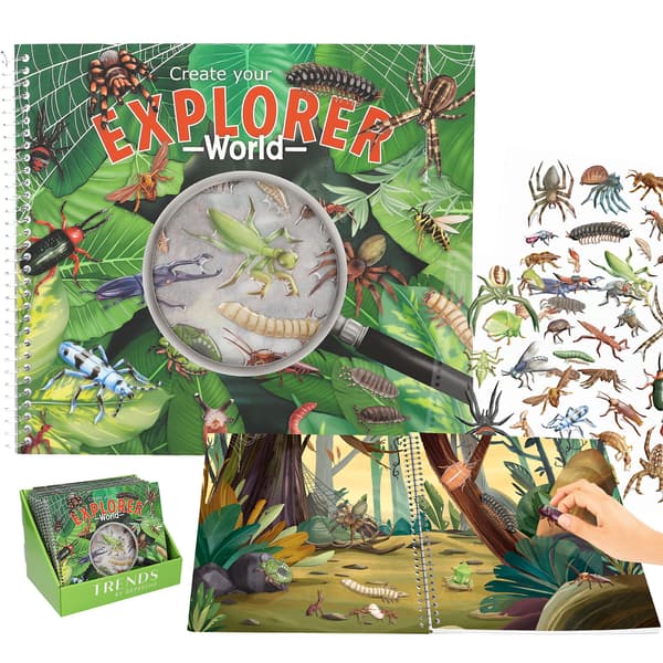 Skapa din Explorer World målarbok