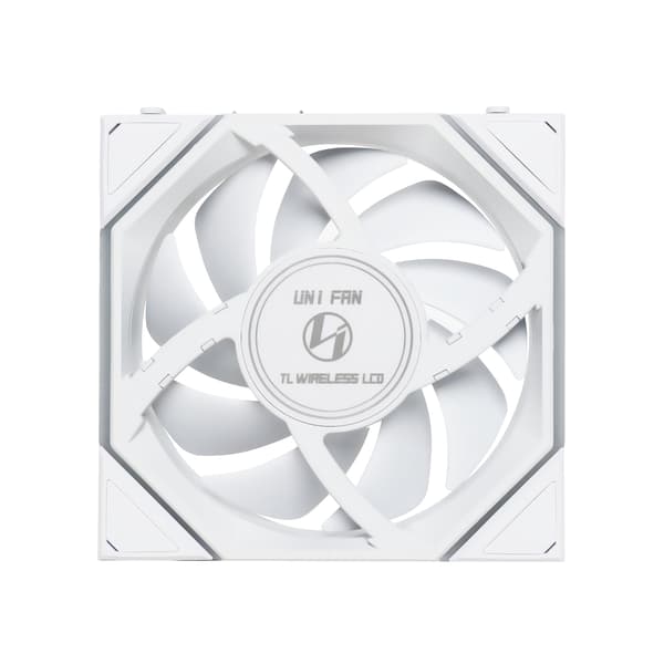 Lian Li UNI FAN TL Wireless LCD Reverse fläkt, vit, 120 mm