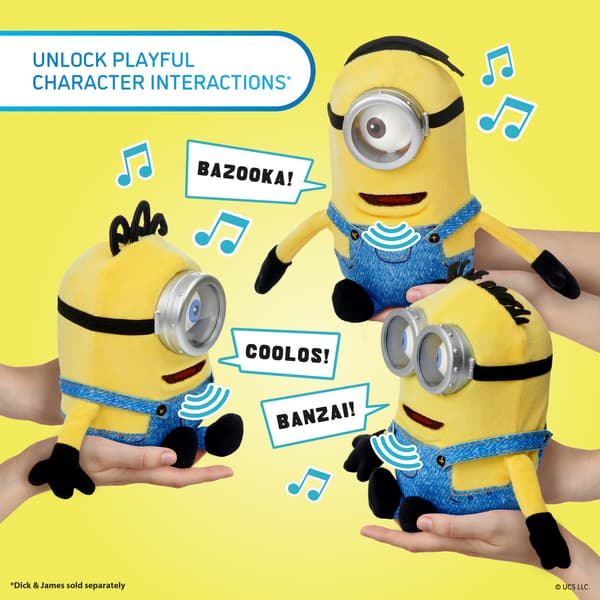 Minions Henry Puppetronic interaktiv mjukisdjur, 25 cm