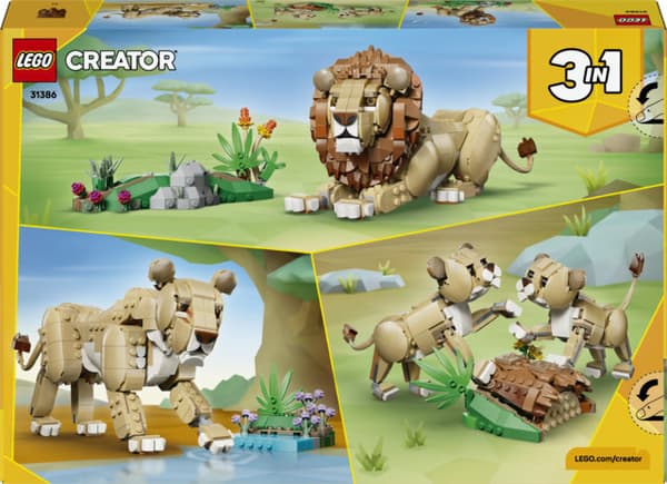LEGO Creator 31386 – Vilda djur: ståtlig lejon