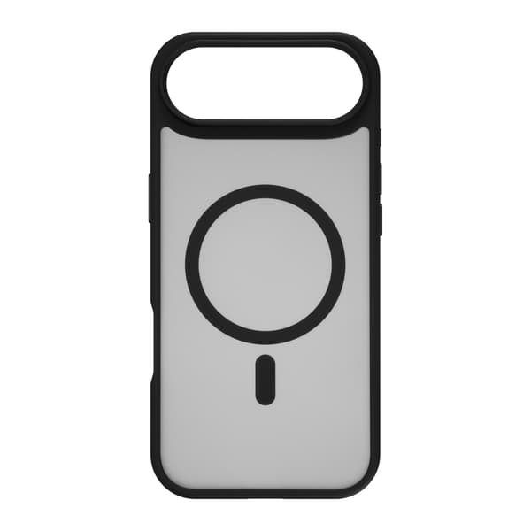 FoneKit MagSafe-kompatibelt Soft Touch skyddsfodral, iPhone Air, svart/grå