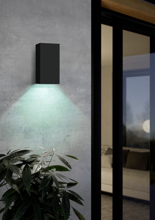 Eglo EREMITANA-Z smart utomhusvägglampa, svart