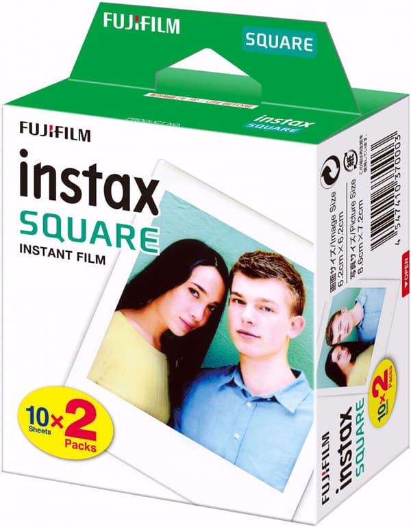 Fujifilm Instax Square bildfilm, 20 bilder