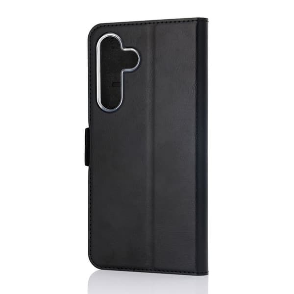Wave Book Case skyddsfodral, Samsung Galaxy S25 FE 5G, svart