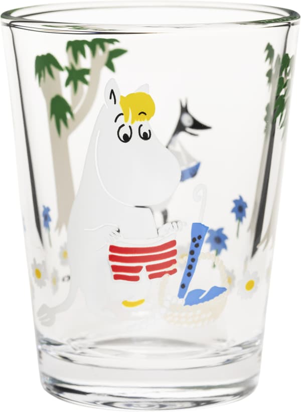 Arabia Mumin Vi åker på semester-dricksglas, 22 cl