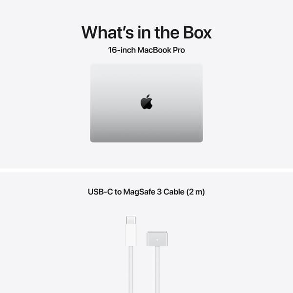 Apple MacBook Pro 16" M5 Max 36 GB, 2 TB bärbar dator, silver