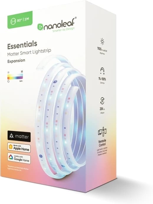Nanoleaf Matter Lightstrip ljusslinga, förlängningsdel, 2 m