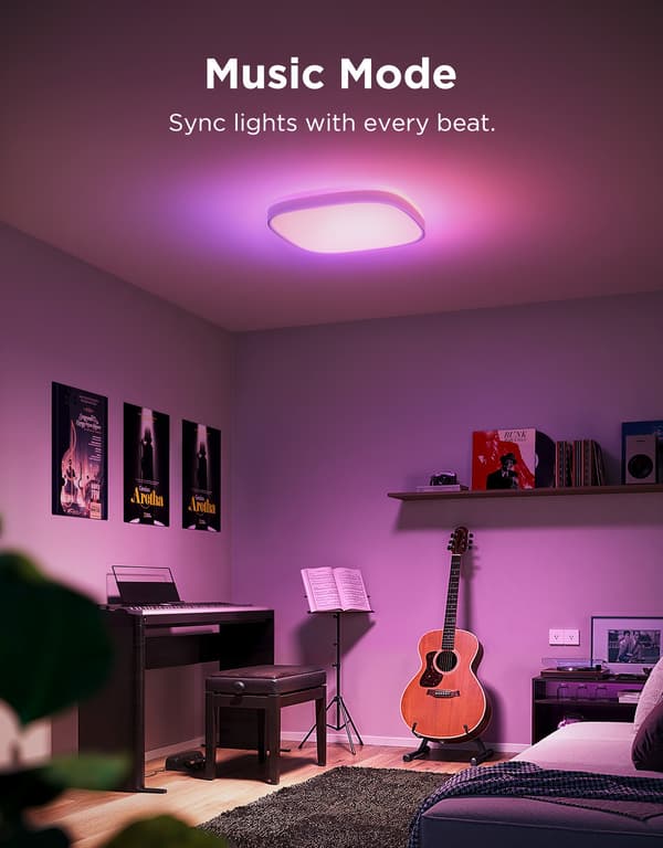 Govee Square Smart taklampa, 30 cm, vit