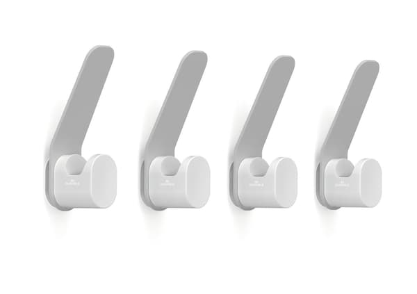 DURASTORE klädhängare set, 4 krokar, grå