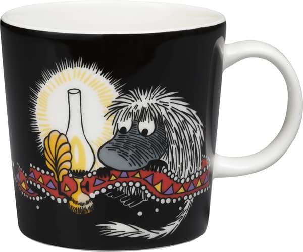 Arabia Mumin Farfar-mugg, 0,3 L, svart