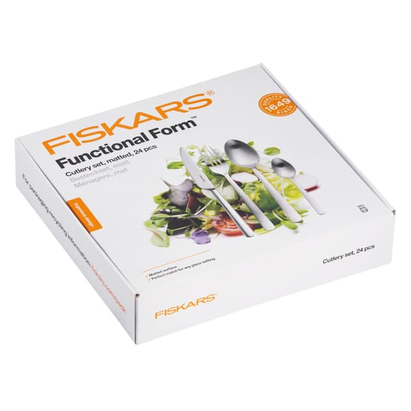 Fiskars Functional Form bestick, 24-delars presentförpackning, matt