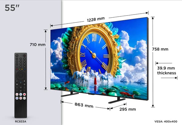 TCL 55" A400 – 4K QLED Google TV