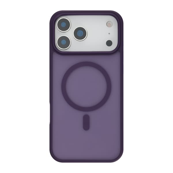 FoneKit MagSafe-kompatibelt Soft Touch skyddsfodral, iPhone 17 Pro Max, lila