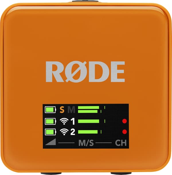 Rode Wireless GO 3 trådlöst mikrofonsystem, orange