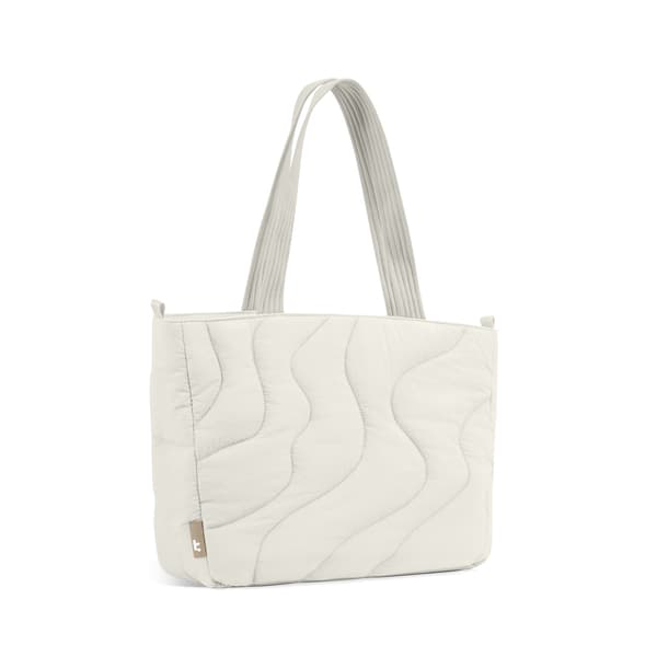 tomtoc Terra-T38 Puffy Laptop Toteväska, 13,5 l, vit