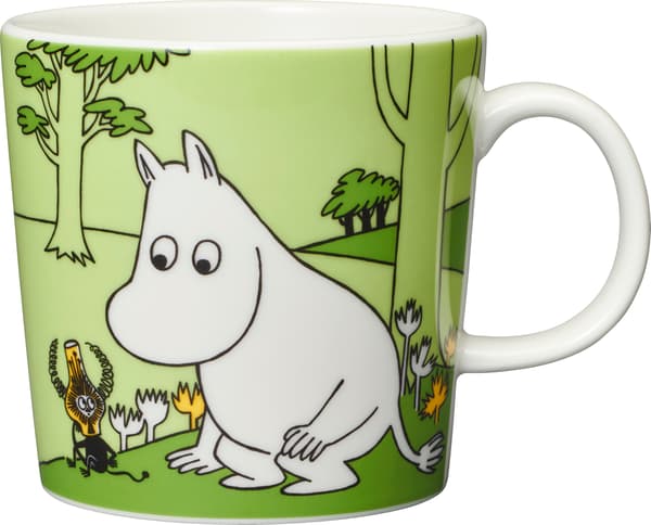 Arabia Mumin Muminmugg, 0,3L, gräsmattegrön