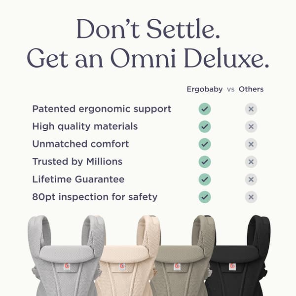 Ergobaby Omni Deluxe Mesh bärsele, Graphite Grey