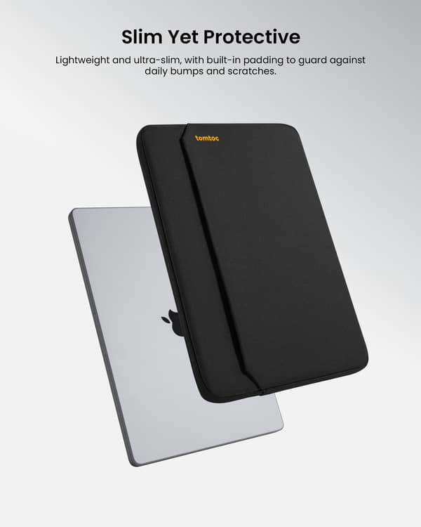tomtoc Light-A18 laptopsleeve, 14,4", svart