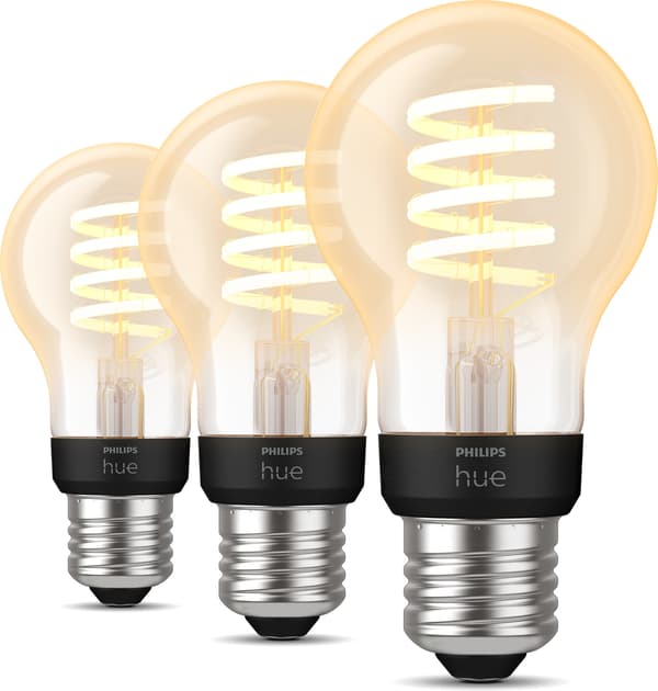 Philips Hue White Ambiance Filamet, E27, 3 st