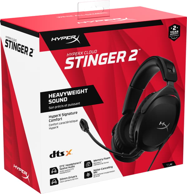 HyperX Cloud Stinger 2 gamingheadset, svart