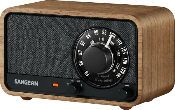 Sangean WR-8 FM-radio med Bluetooth, valnöt