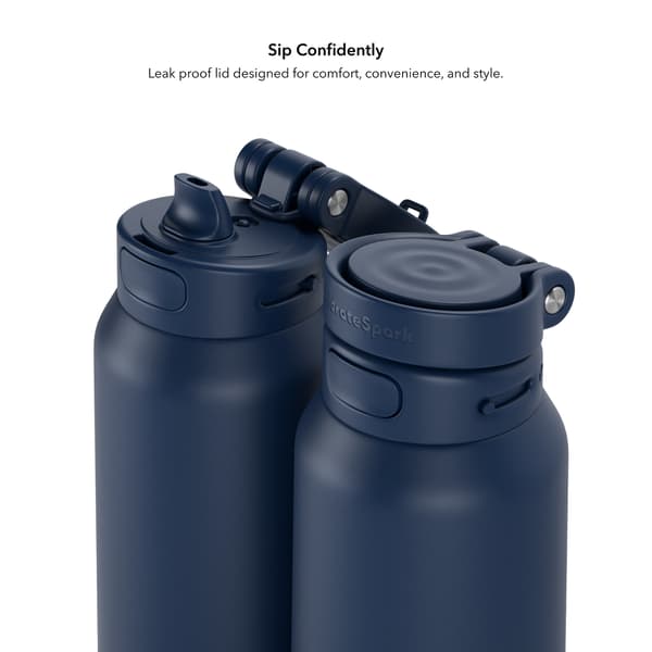 HidrateSpark PRO 2 smart vattenflaska med sugrör, 0,95 l, blå