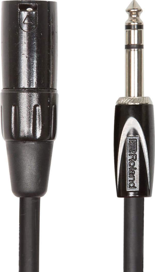 Roland XLR - 6,3 mm TRS-ljudkabel, 3 m