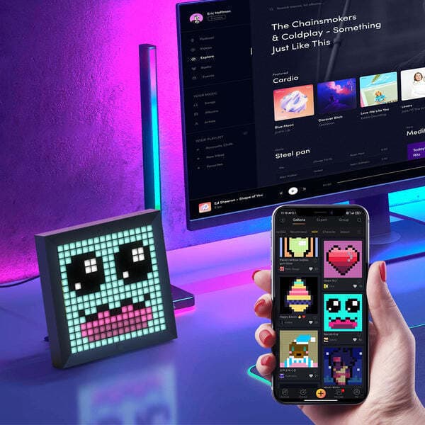 Divoom Pixoo Pixel Art LED-fotoram