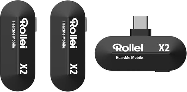 Rollei Hear:Me Wireless Mobile X2 kompakt USB-C-mikrofon
