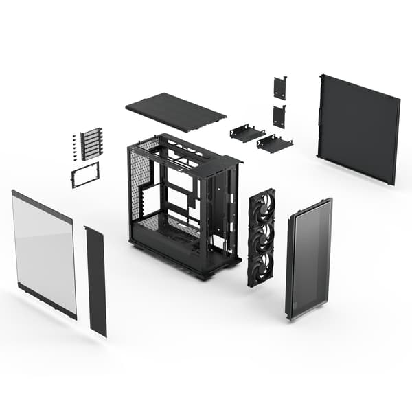 Fractal Design Epoch XL ATX-chassi med sidofönster, svart