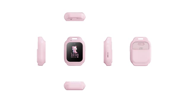 ZTE K2/K2 Pro smartklocketelefon halsrem och skyddsfodral, ljusrosa