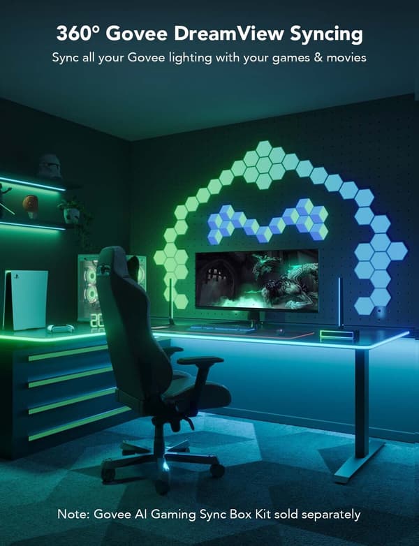 Govee Neon Rope Table LED Light -belysningsbånd til skrivebordet, 2 m