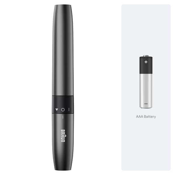 Braun öron- och nästrimmer + två blad, EN20, grå