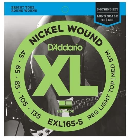 D'Addario EXL165-5 045 - 135 strängsats för elbas