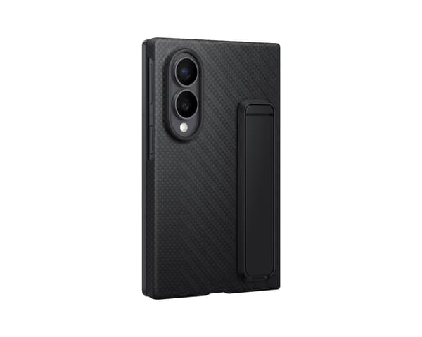 Samsung Galaxy Fold8 Carbon Stående skyddsfodral, svart
