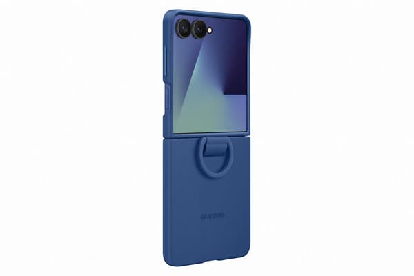 Samsung Z Flip7 Ring Case skyddsfodral, blå