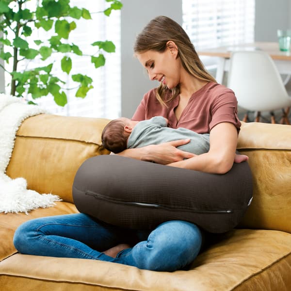 Doomoo Comfy Big -amningskudde, tetra grey