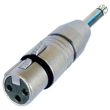 Neutrik XLR F - 6,3 mm -adapter