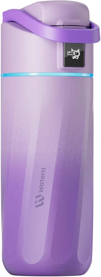 WaterH BOOST Chug Lid smartflaska, 475 ml, Mauve