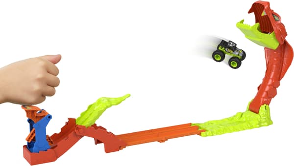 Hot Wheels Monster Trucks Snake Bite Slam-Out bilbana