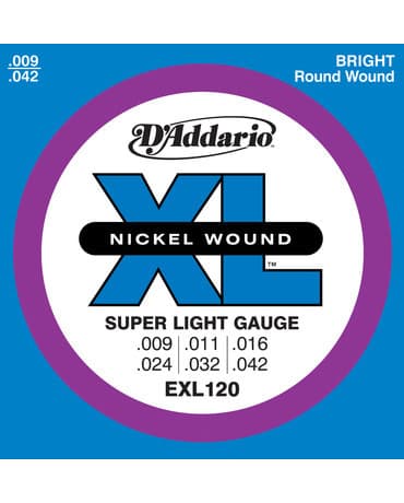 D'Addario EXL120 009 - 042 strängar för elgitarr