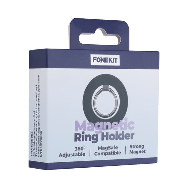 FoneKit MagSafe-kompatibelt telefonfäste och stativ, svart