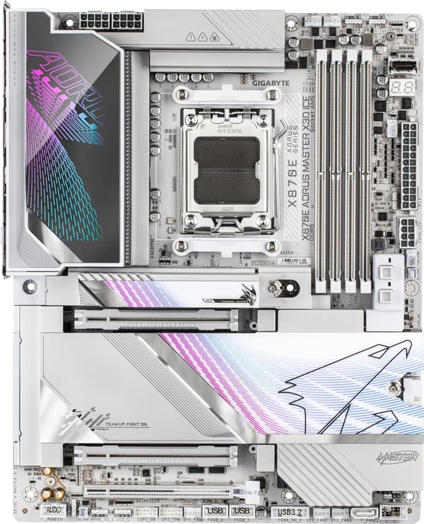 Gigabyte X870E AORUS MASTER X3D ICE ATX-moderkort