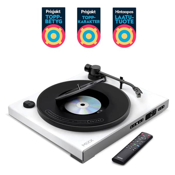 Mixx Analog Plus 2-i-1 vinyl- och CD-spelare, vit