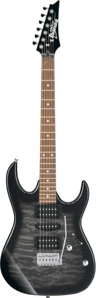 Ibanez GRX70QA-TKS elgitarr, Transparent Black Sunburst