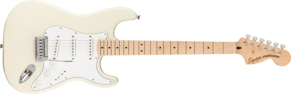 Squier Affinity Stratocaster -elgitarr, Olympic White