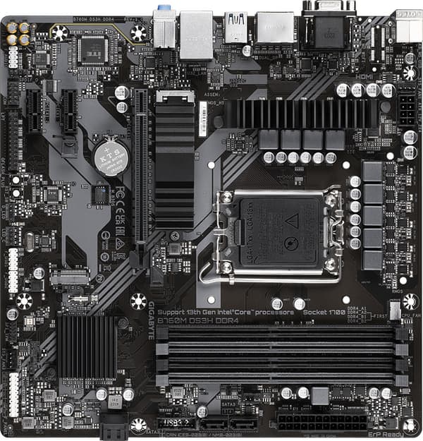 GIGABYTE B760M DS3H DDR4 mATX-moderkort