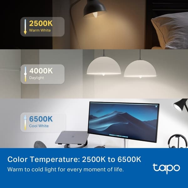 Tapo L430C smart lampa, E14, 470 lm, 2-pack