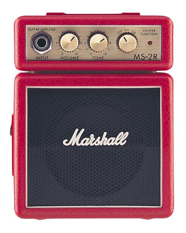 Marshall MS-2R 1x4" komboförstärkare för elgitarr, 1 watt, röd