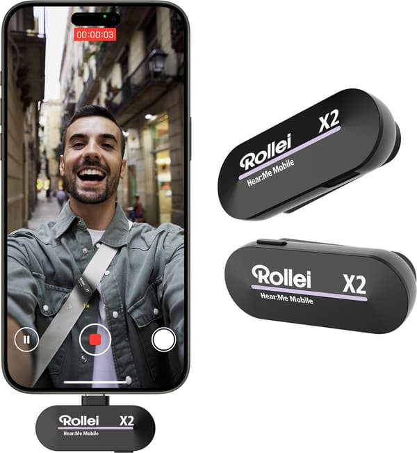 Rollei Hear:Me Wireless Mobile X2 kompakt USB-C-mikrofon